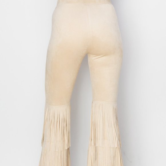 VOCAL SUEDE FRINGE PANTS (3-COLORS) STEVIE KNICKS Woodstock HIPPIE western SM-3X - Picture 11 of 12